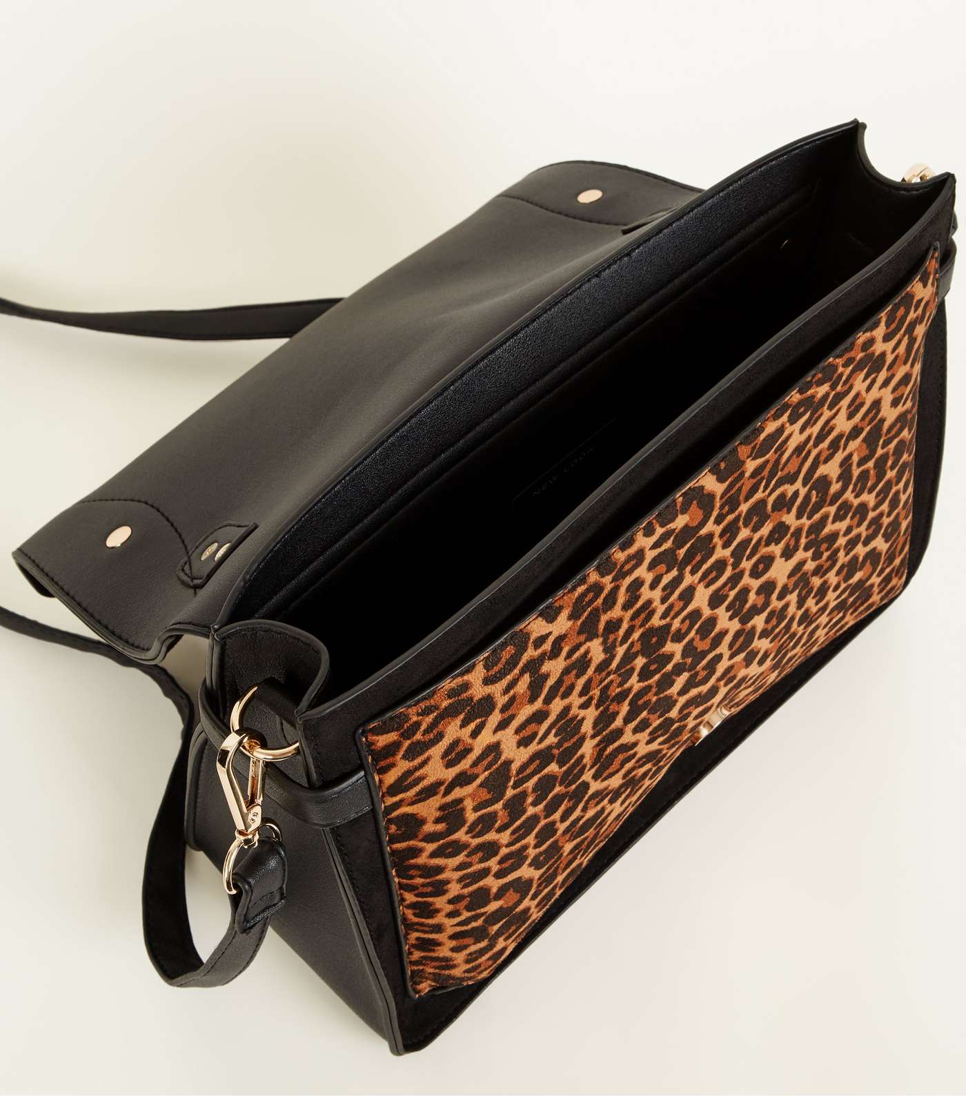 Brown Leopard Print Satchel Bag  Image 5
