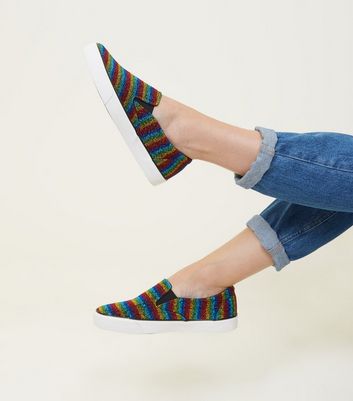 new look rainbow shoes