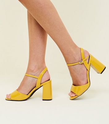 mustard heels new look