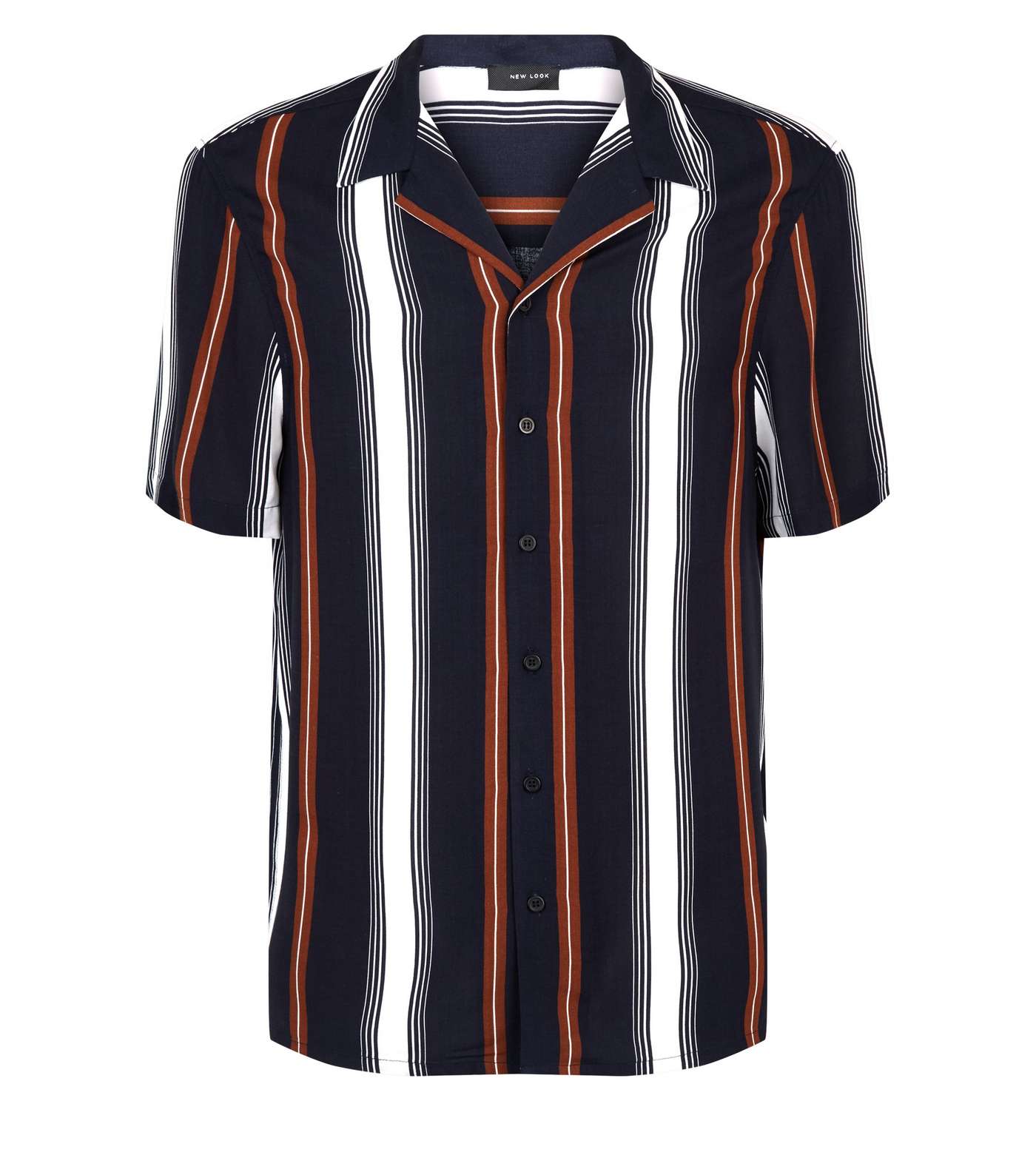 Navy Stripe Short Sleeve Shirt  Image 4