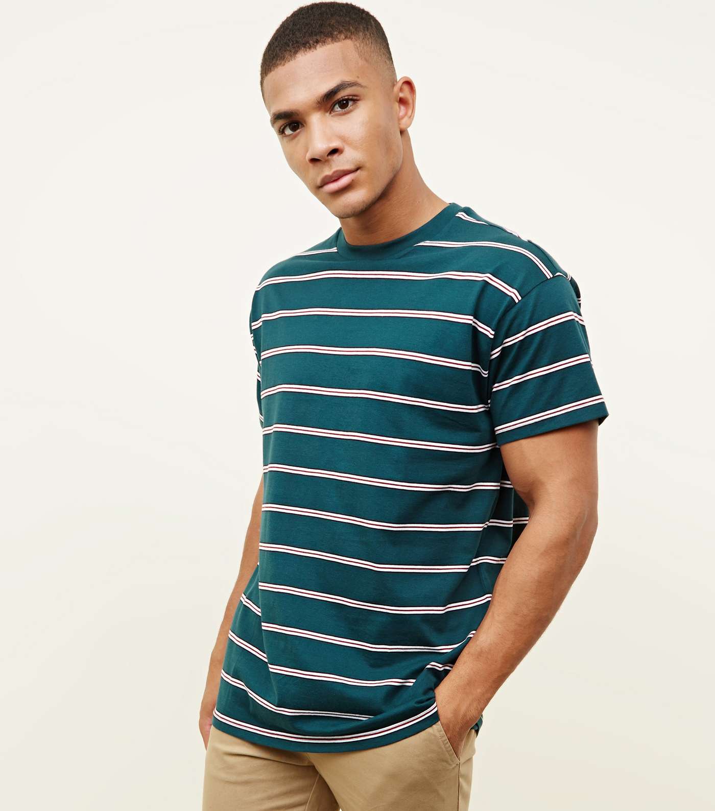 Teal Double Stripe T-Shirt