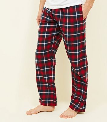 Mens checked pyjama bottoms hot sale