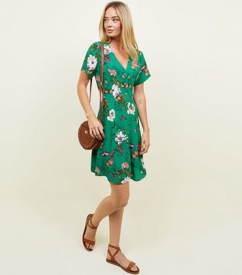 green tea dress new look