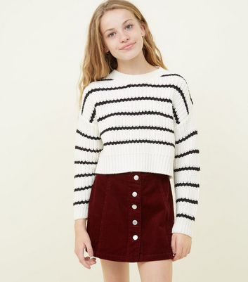 Burgundy button deals front skirt