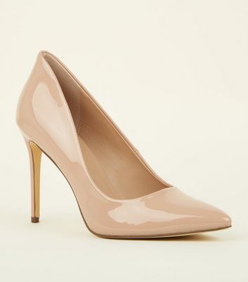 nude pointed court heels