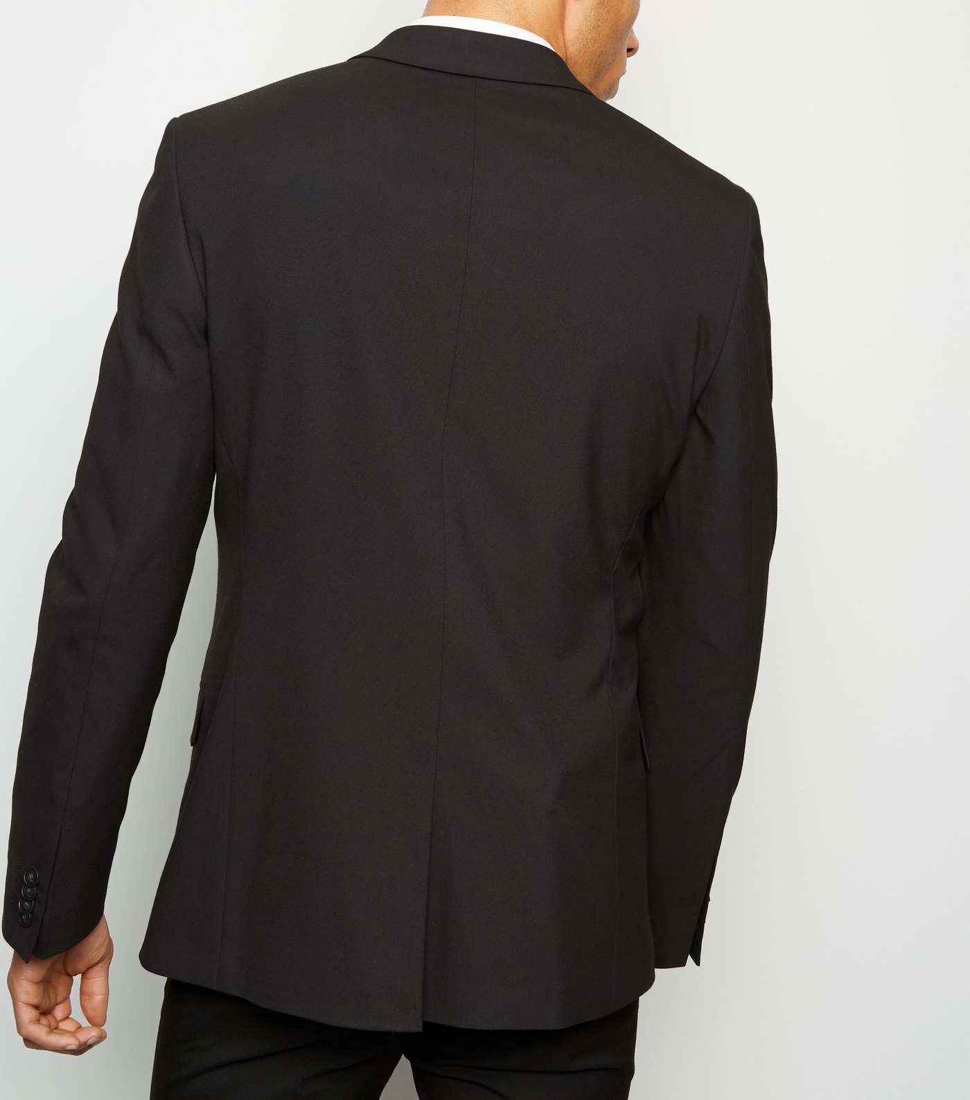 Black Slim Fit Blazer Image 3