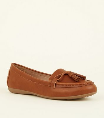 tan loafers womens wide fit