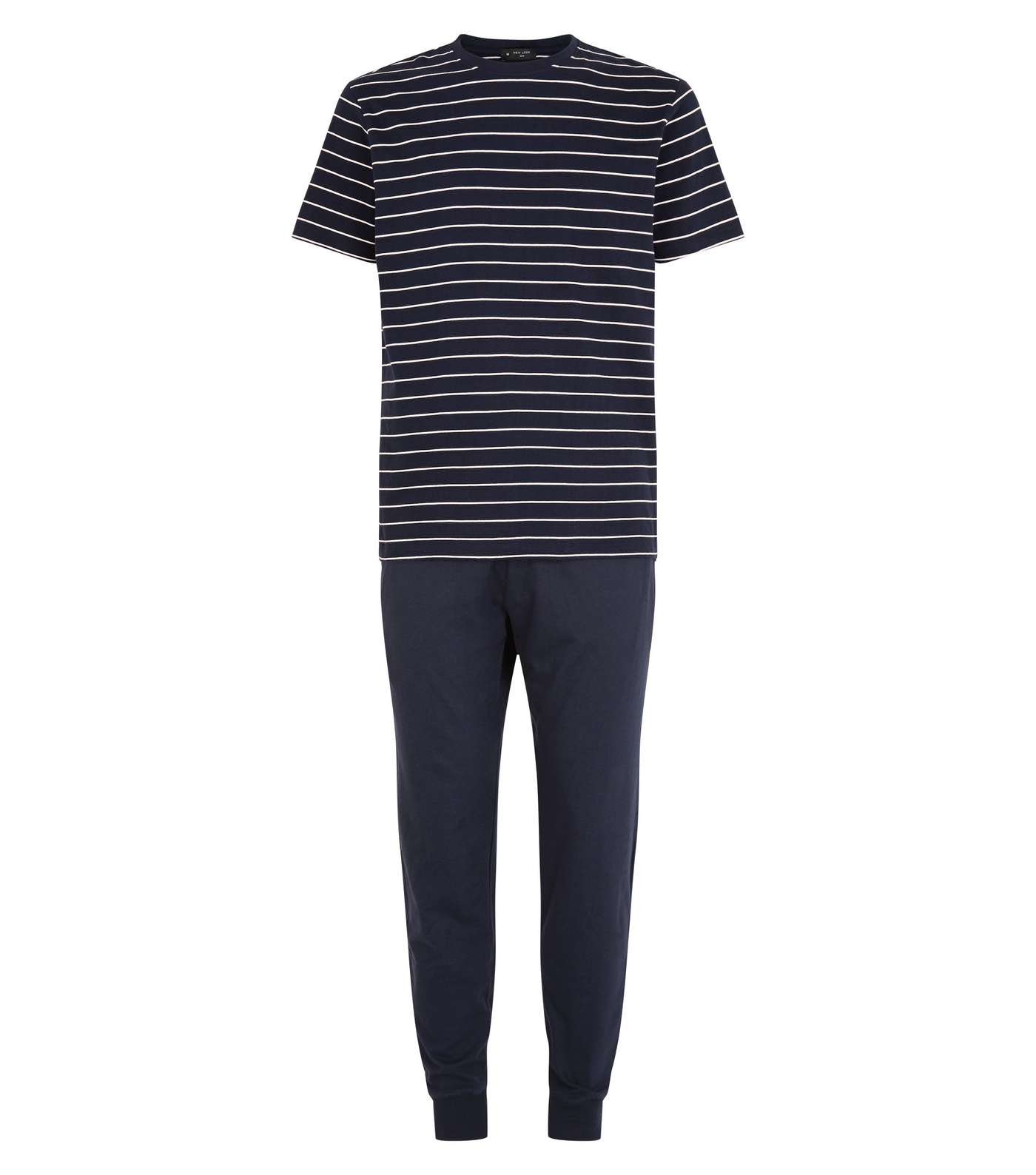 Blue Stripe Print T-Shirt and Jogger Set Image 4