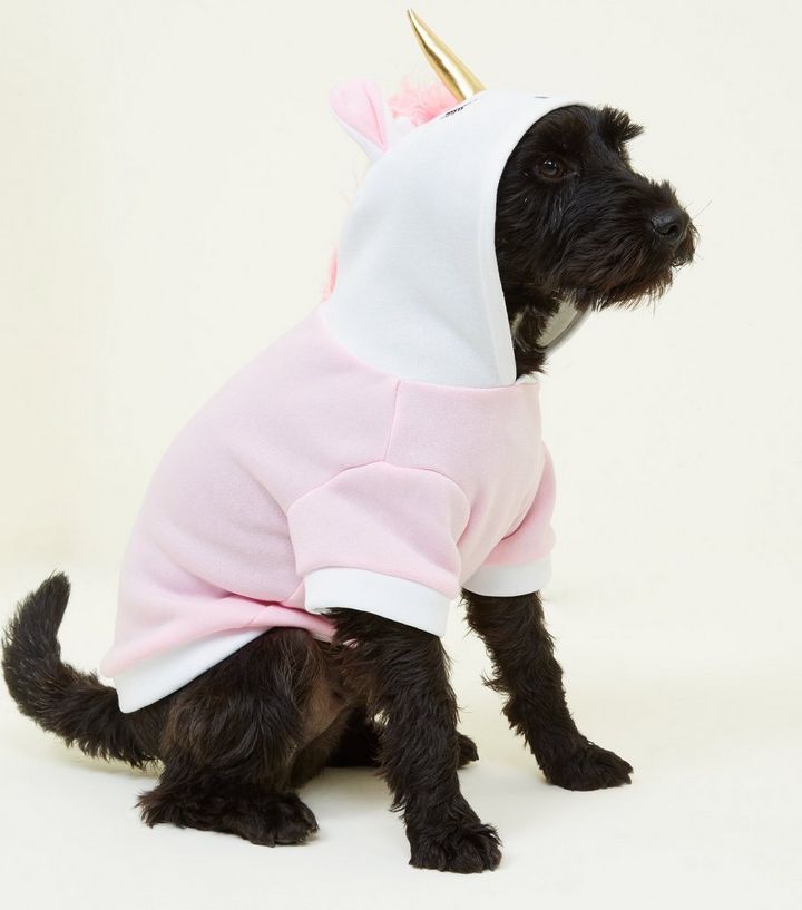 Pink Unicorn Dog Coat New Look