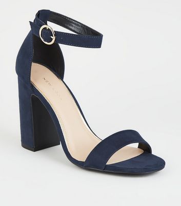 Navy sandals new discount look