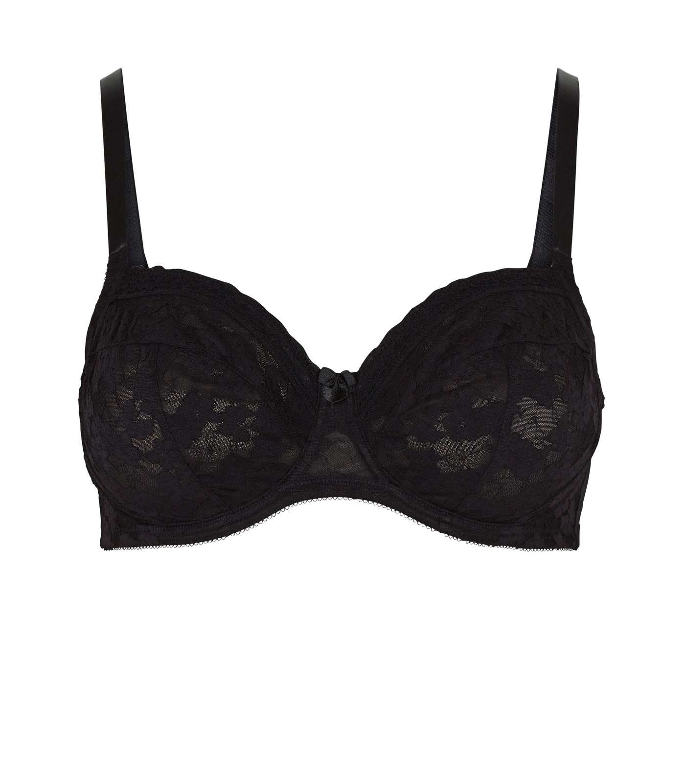 Curves Black Lace Underwired Bra  Image 4