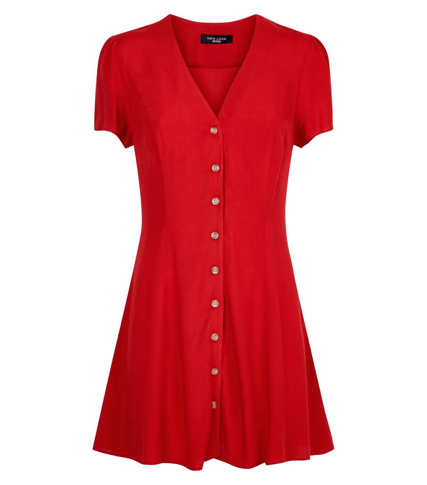 Petite Red Through Tea Dress Image 4