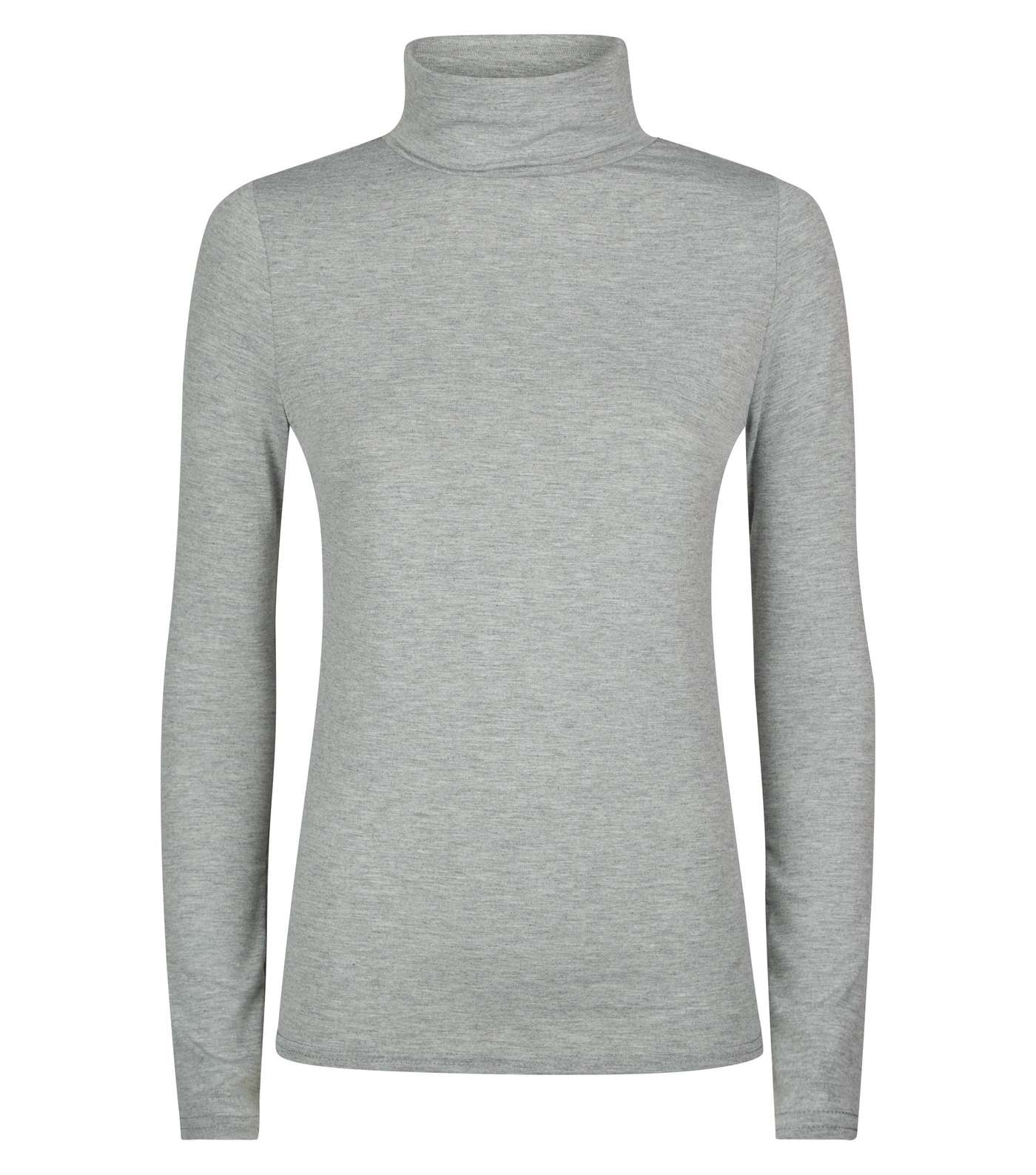 Grey Roll Neck Top  Image 4