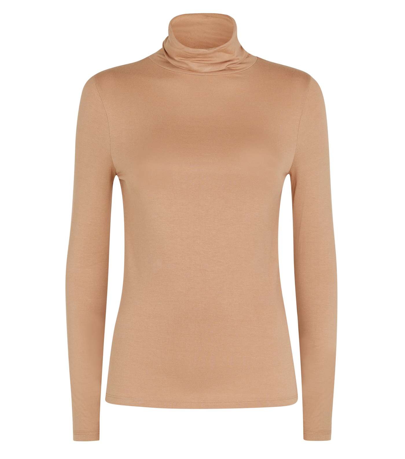 Camel Roll Neck Top Image 4