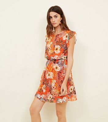 tropical dress new look