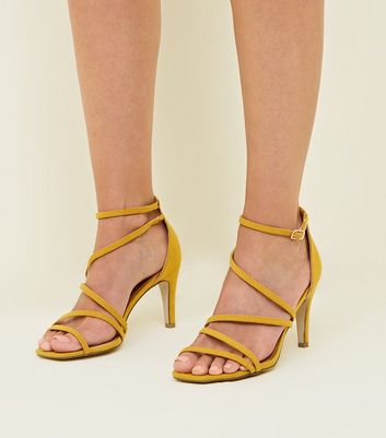mustard sandals new look