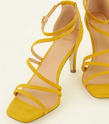 mustard wide fit shoes
