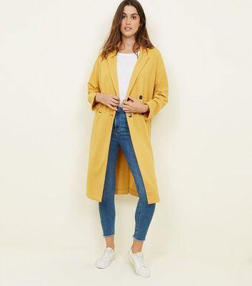 mustard coat new look