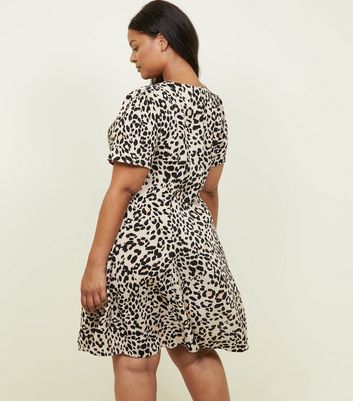 leopard print dress curve