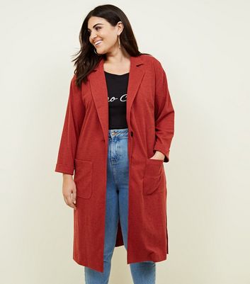 rust duster coat