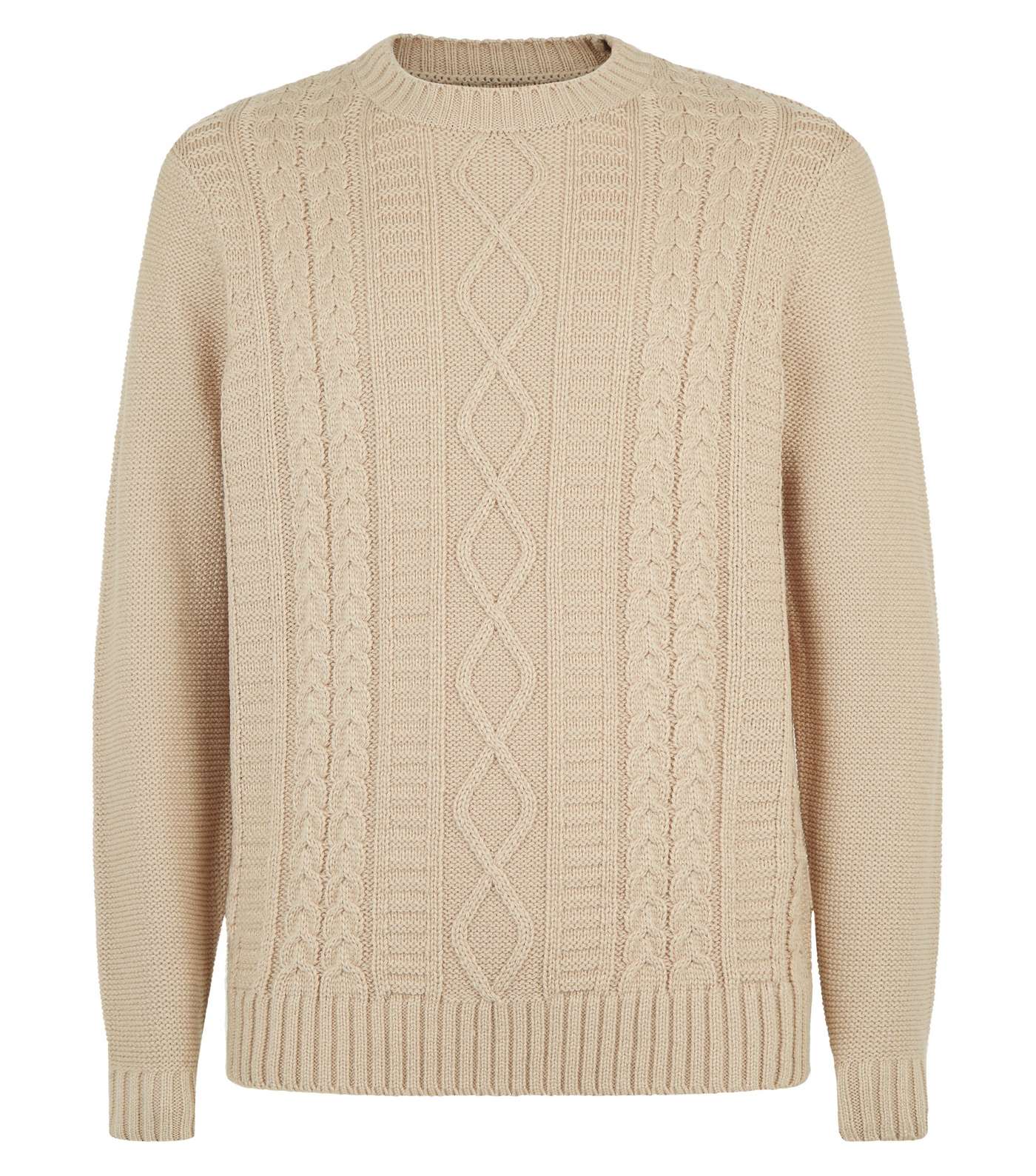 Off White Twisted Cable Knit Jumper Image 4