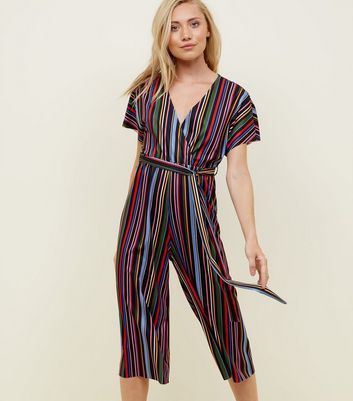 petite striped jumpsuit