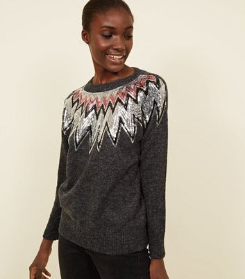 womens sequin jumper