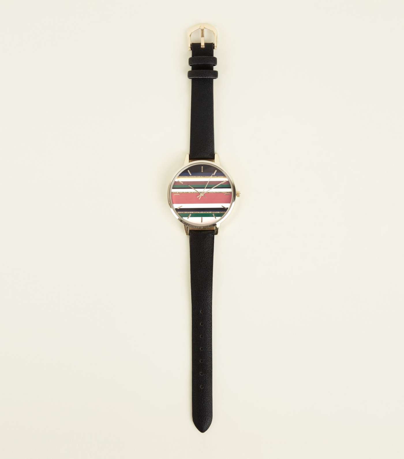 Black Stripe Dial Watch Image 3