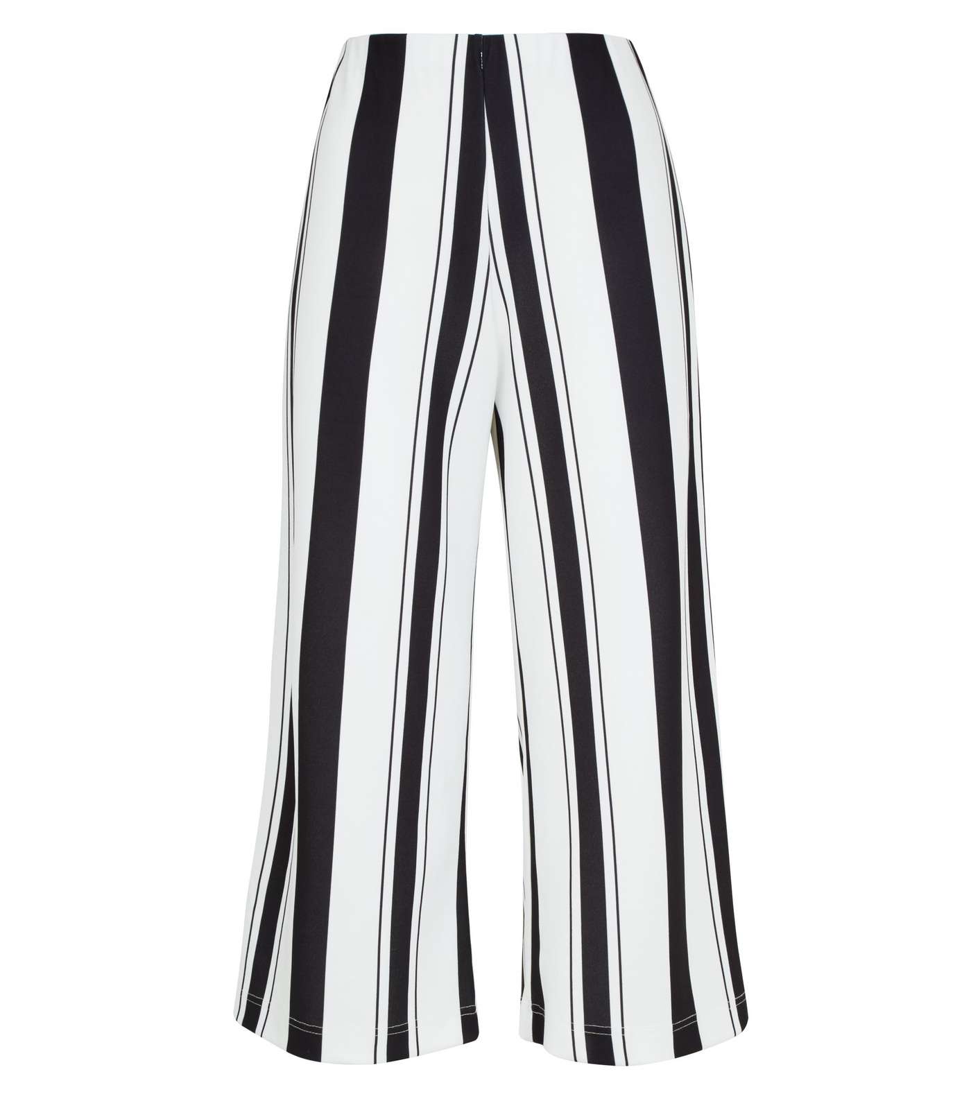 White Stripe Scuba Crop Trousers Image 4
