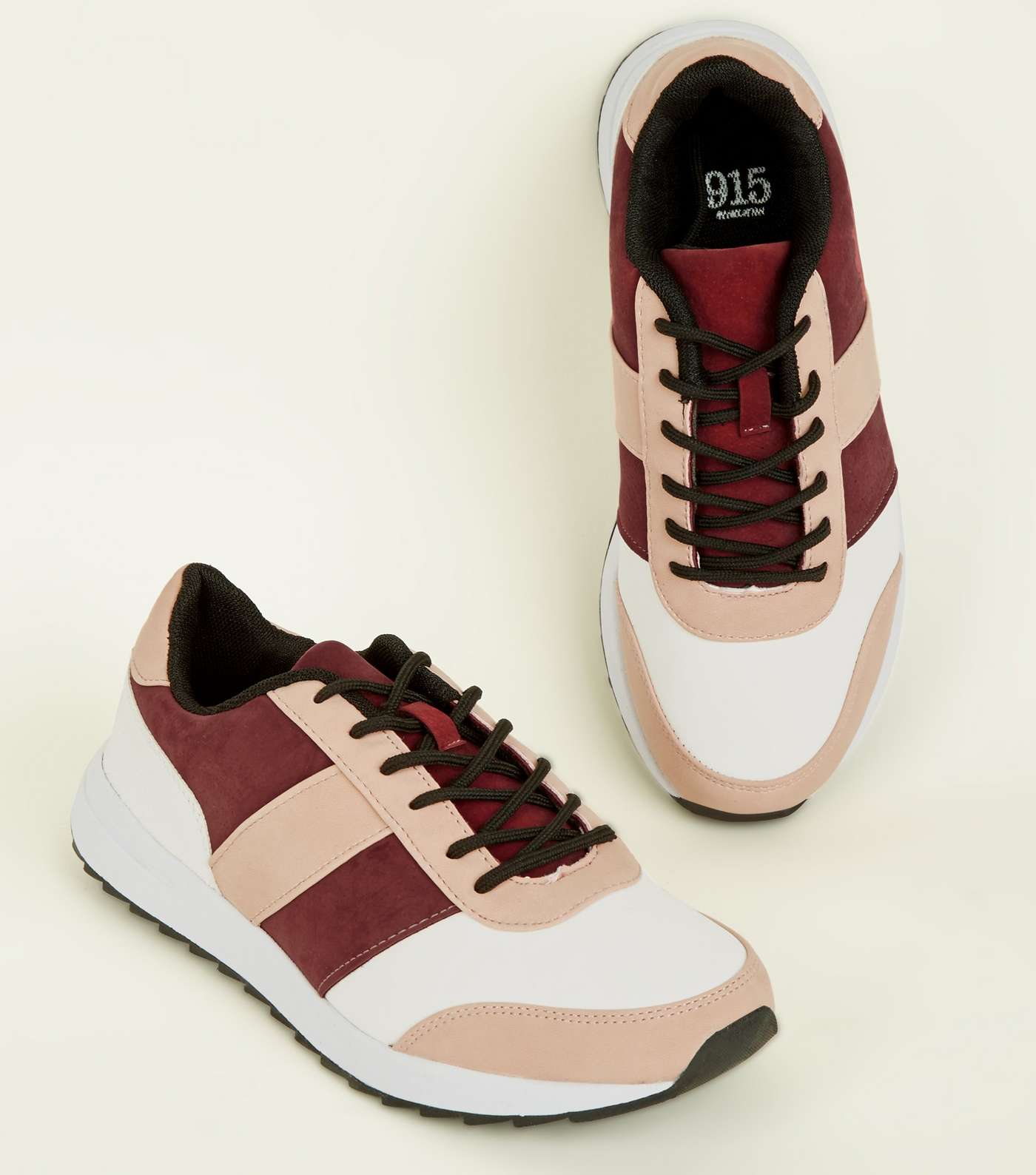Girls White Contrast Panel Chunky Trainers Image 4