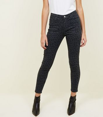 new look leopard print jeans