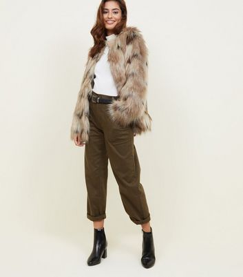 new look faux fur coat