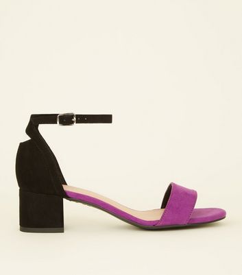 purple heels new look
