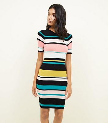 multi coloured bodycon dress