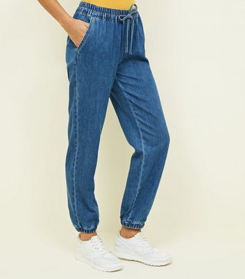 new look denim joggers