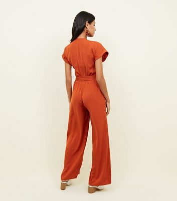 orange jumpsuit new look