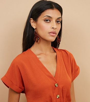 orange jumpsuit new look