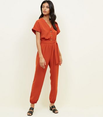 new look button jumpsuit