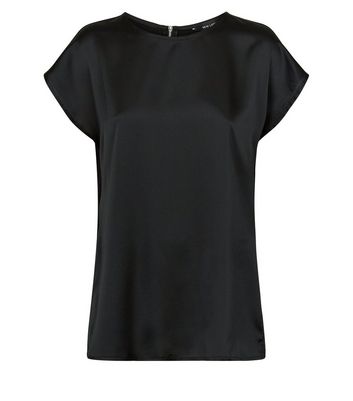 black cap sleeve top
