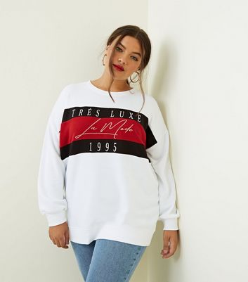 new look slogan sweatshirt