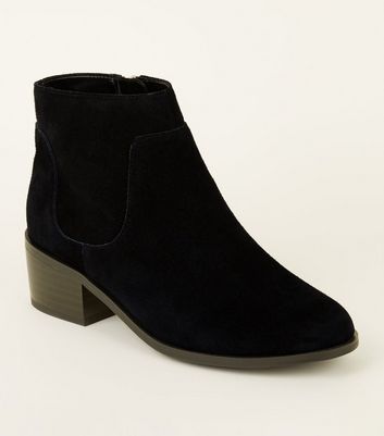 Girls Black Suede Ankle Boots | New Look
