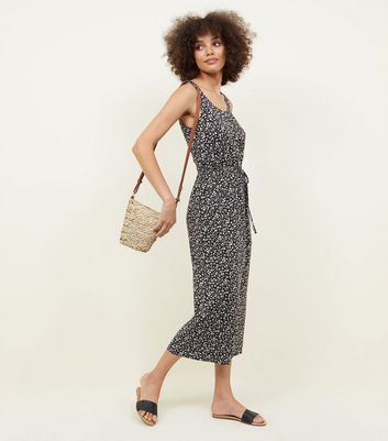 new look ditsy jumpsuit