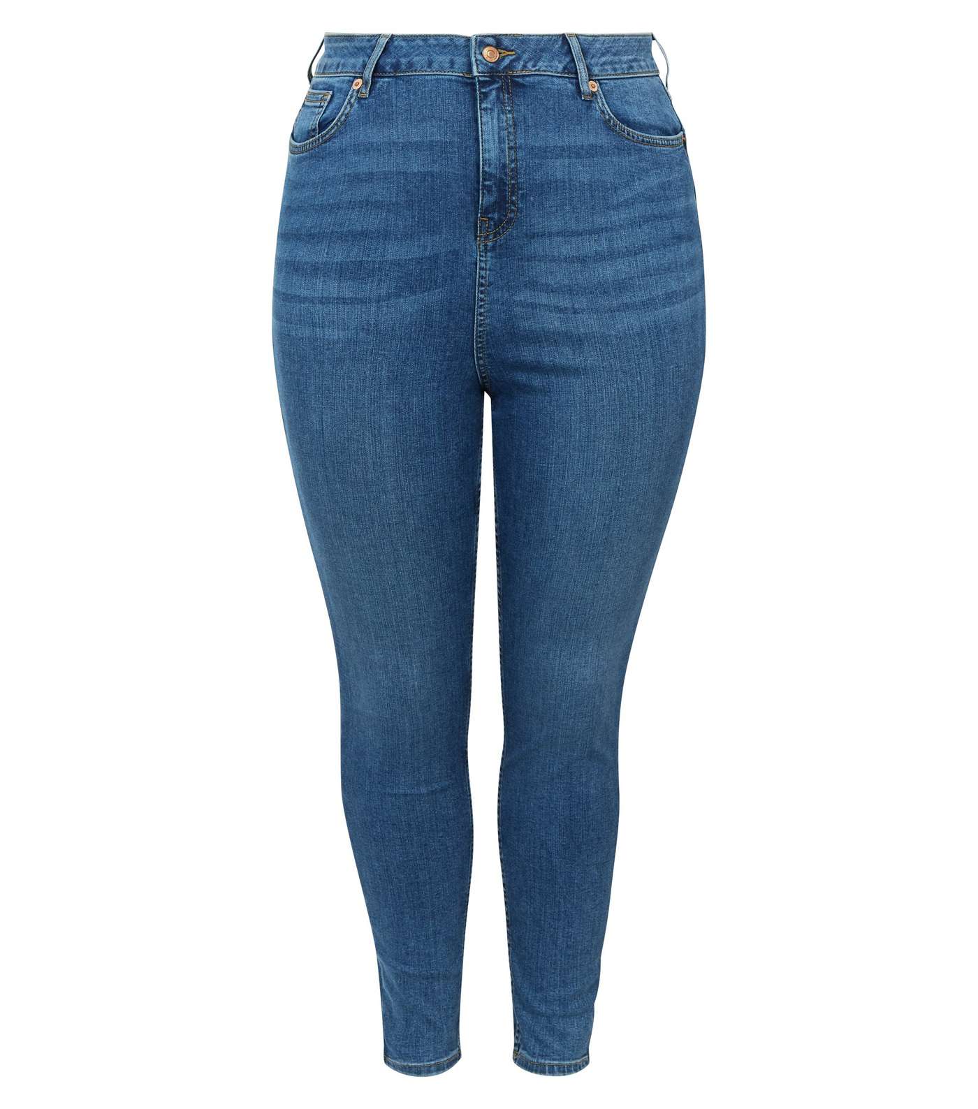 Curves Blue 'Lift & Shape' Jenna Skinny Jeans Image 4
