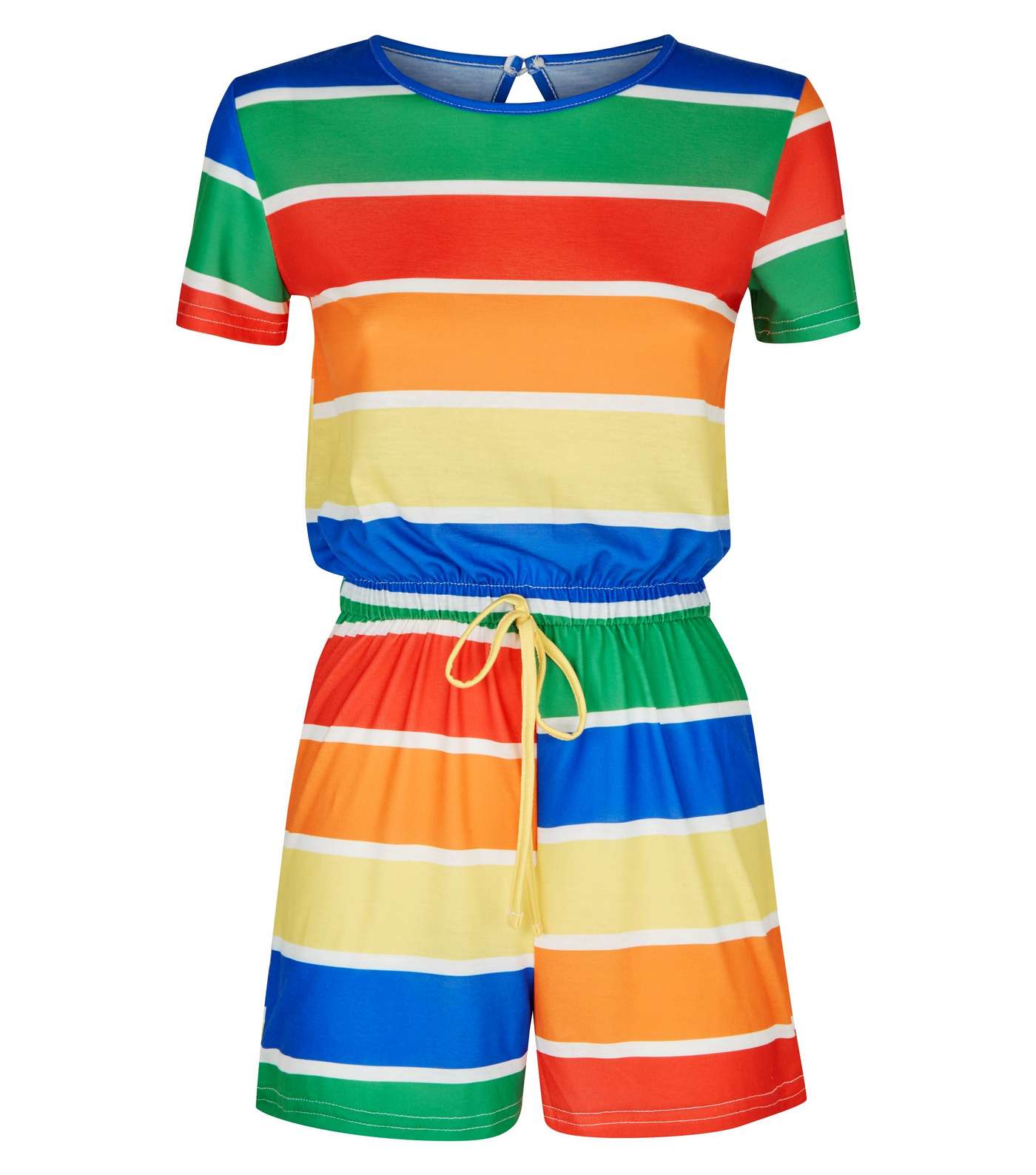Carpe Diem Rainbow Stripe Playsuit  Image 4