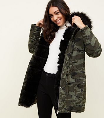 camouflage parka womens