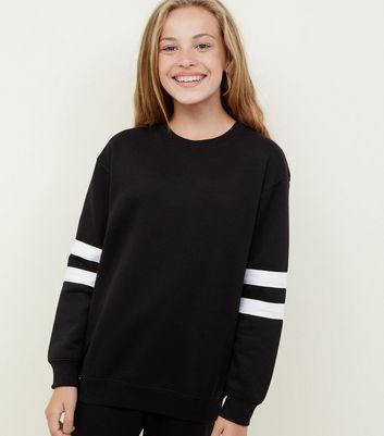 new look black sweatshirt