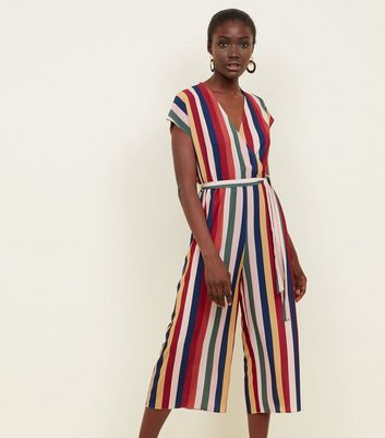 colourful striped jumpsuit