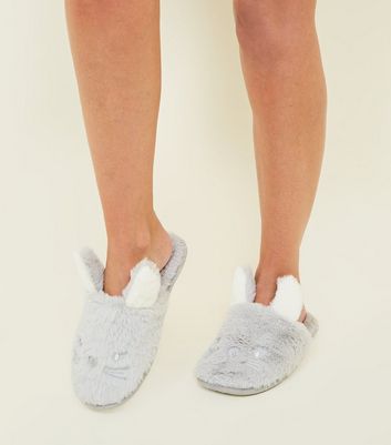 new look bunny slippers