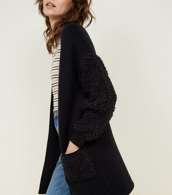 black teddy bear cardigan