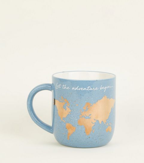 Home Accessories Furniture Room Décor New Look Indigo Let The Adventure Begin Map Mug